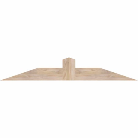 Ekena Millwork Portland Smooth Timber Gable Bracket, Douglas Fir, 60"W x 10"H x 3 1/2"D x 5 1/2"F, 4/12 Pitch GBW060X10X0406POR00SDF
